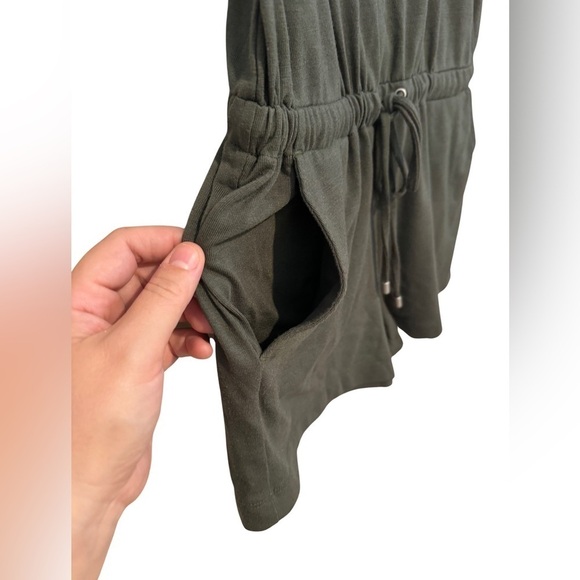 Lou & Gray Dark Green Tank Top Short Romper Jumper Size XS - Picture 6 of 15